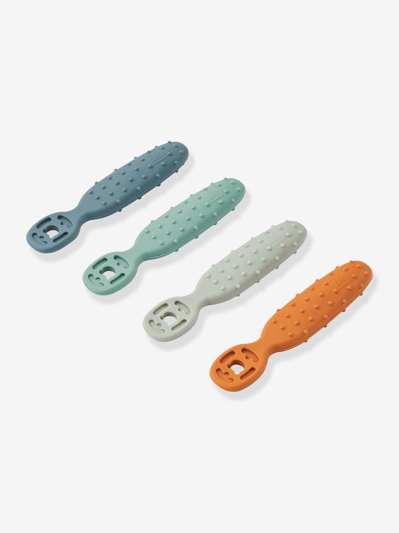 Lot de 4 cuillères d'apprentissage Caelia lot bleu