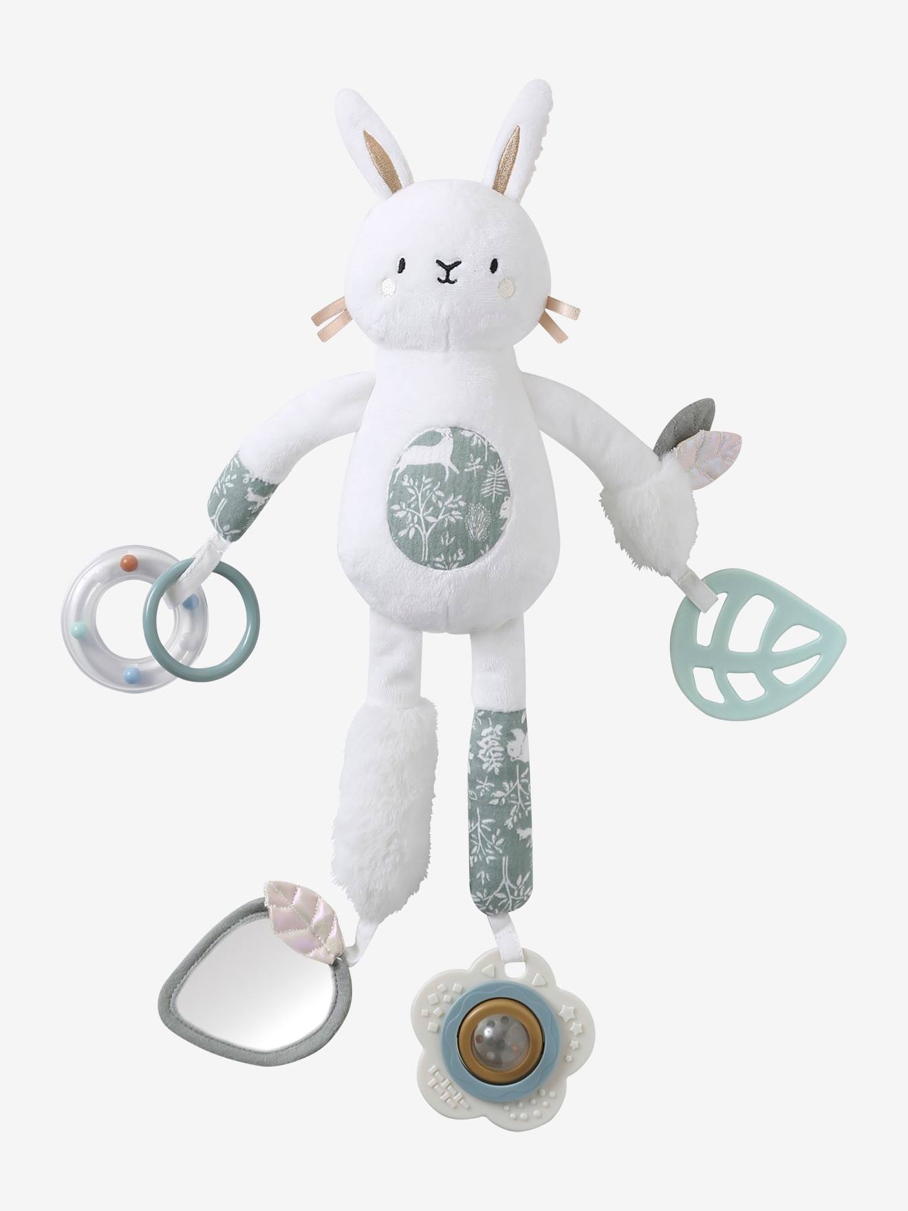 Peluche d'activités à suspendre DANS LES BOIS blanc