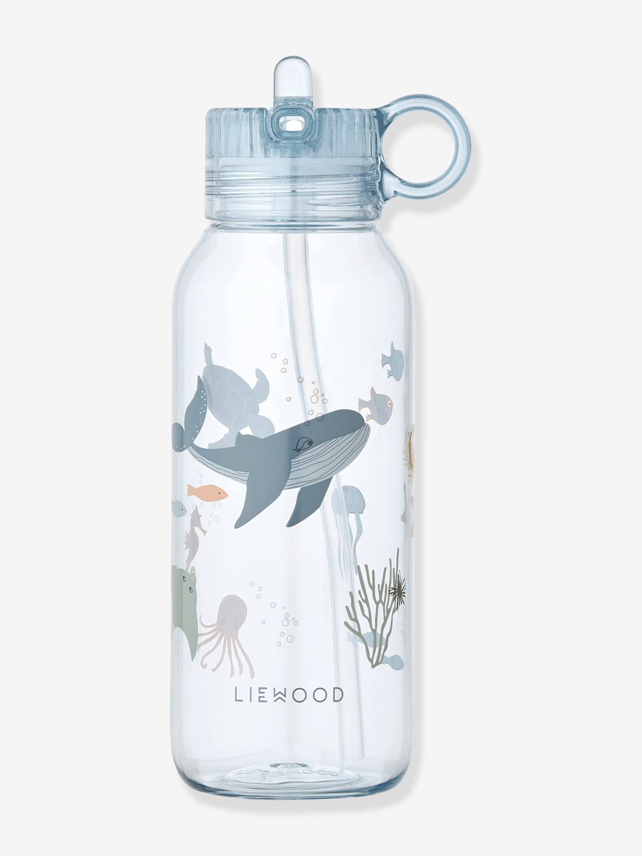 Gourde 500ml tritan impression Yang LIEWOOD bleu