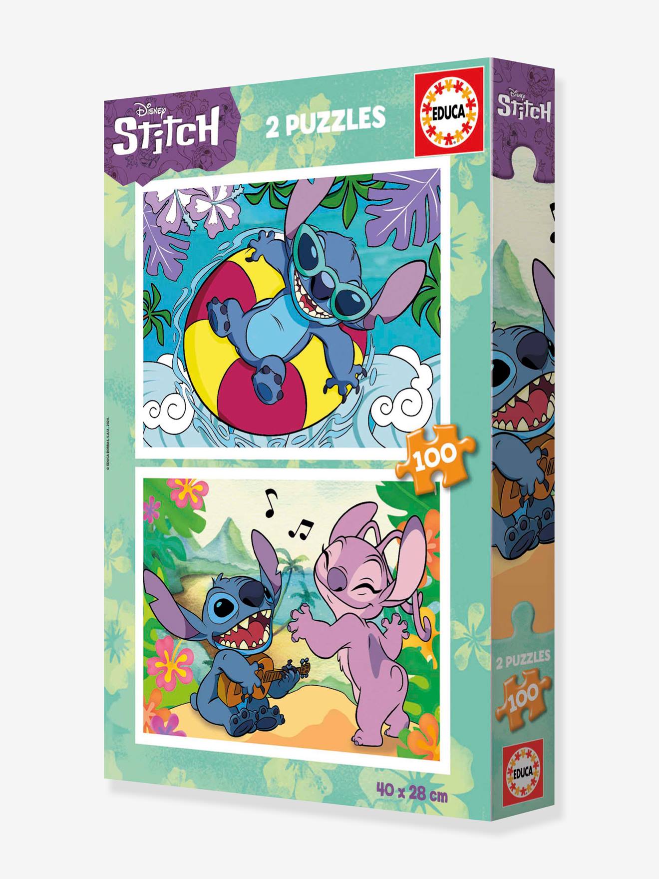 2 x 100 pièces Disney Stitch EDUCA multicolore