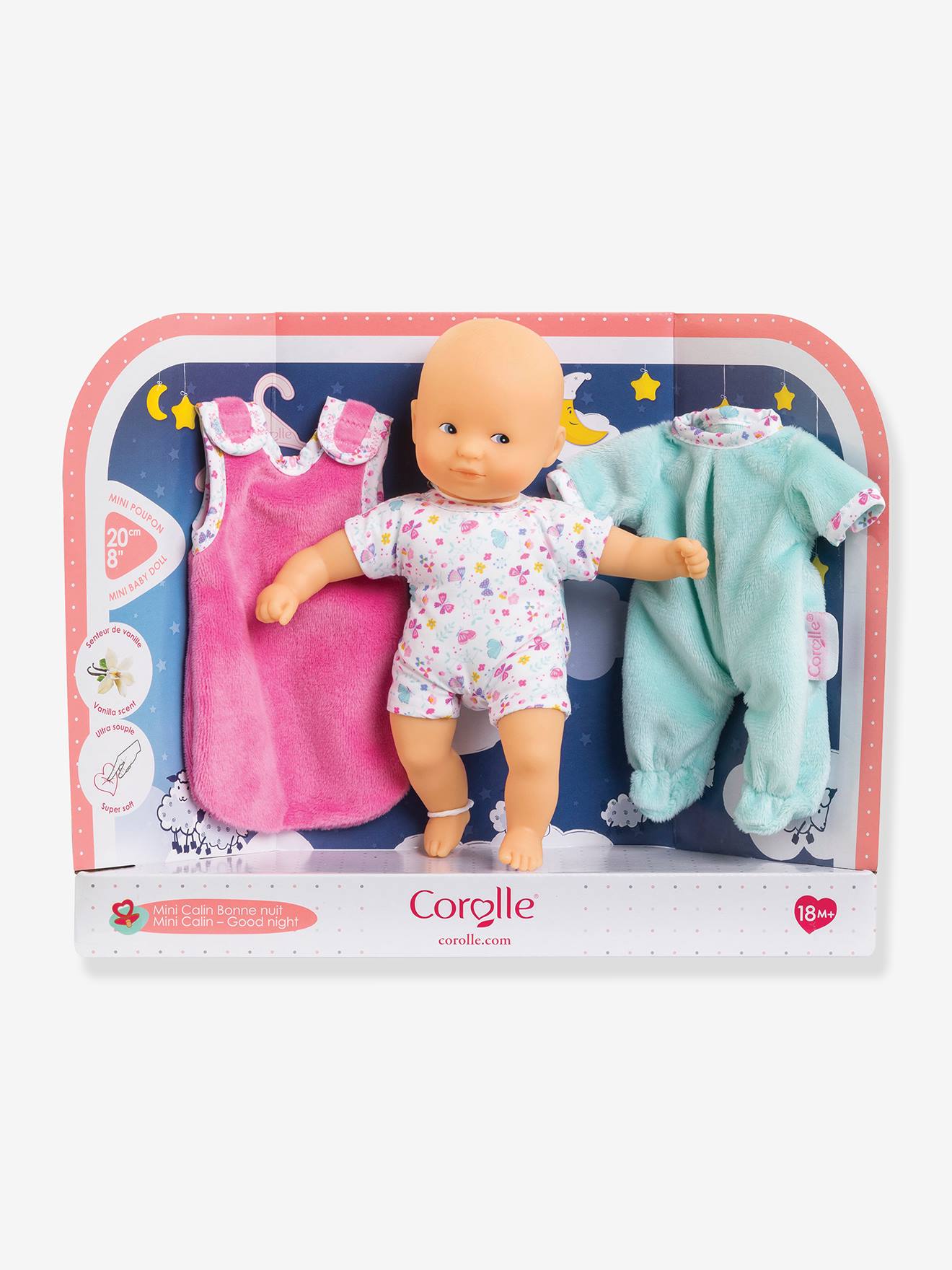Mini câlin Bonne nuit papillons multicolore