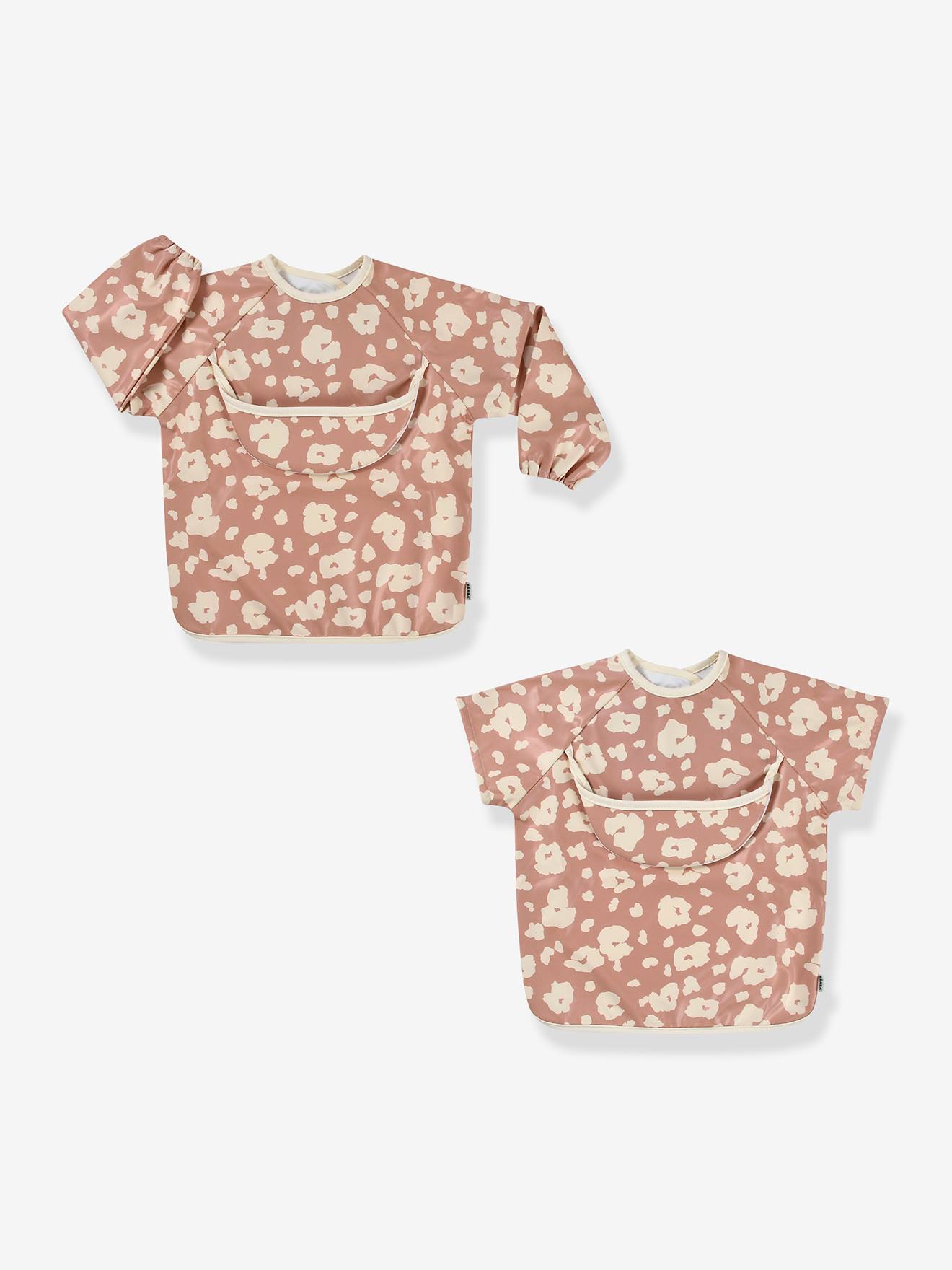 Bavoir à manches évolutif 2 en 1 Playful blush