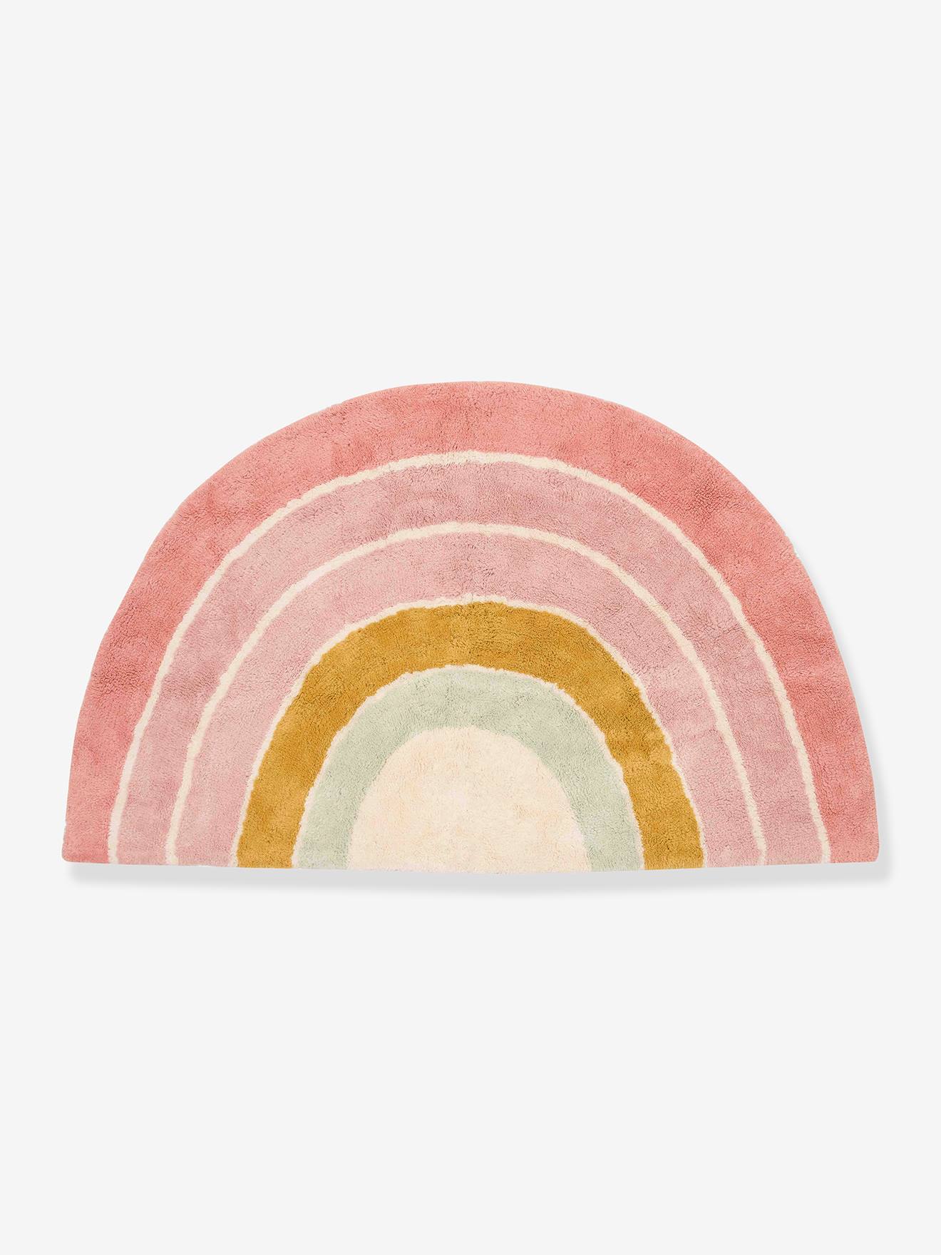 Tapis Arc en ciel 80 x 130 cm rose
