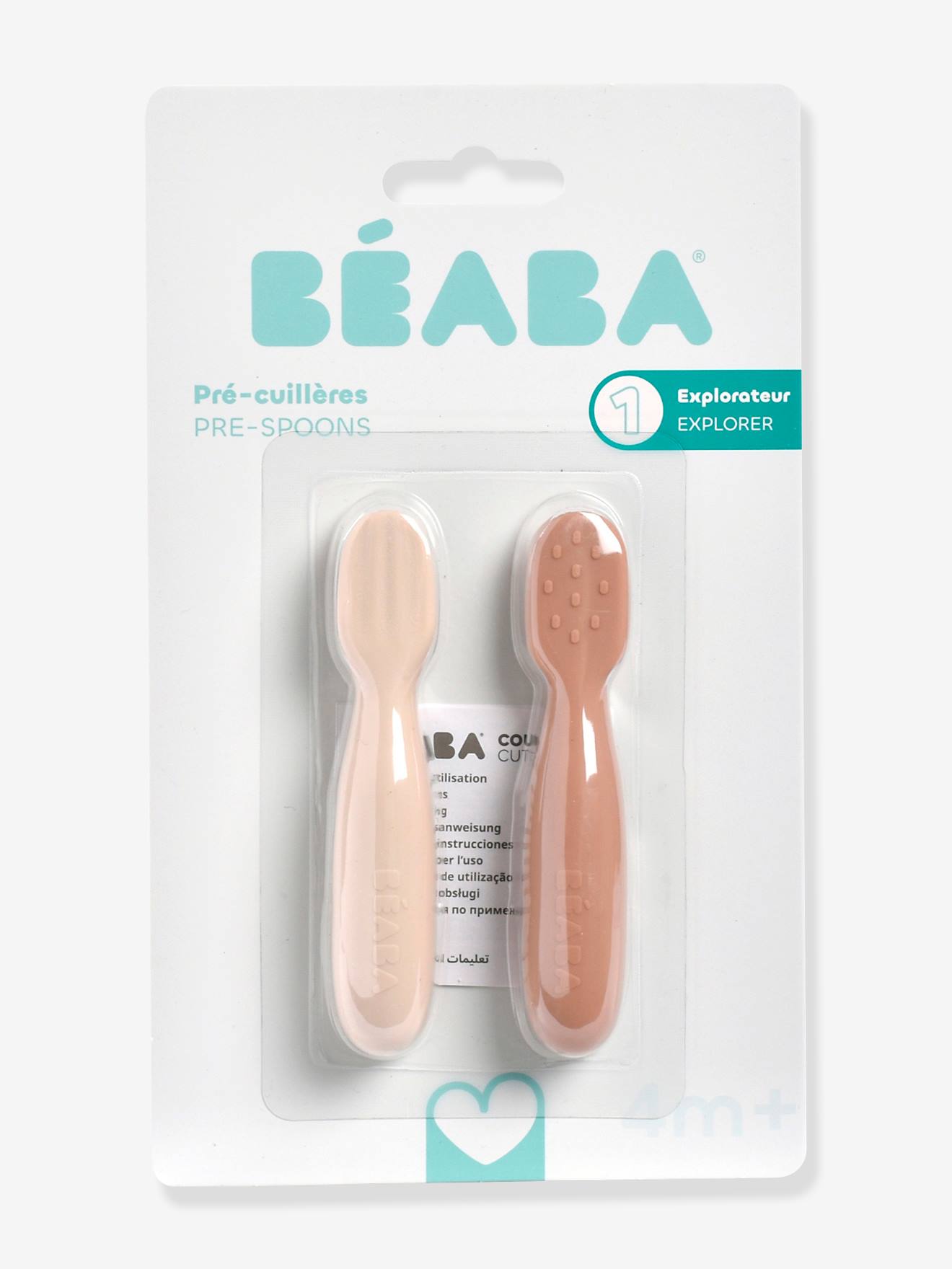 Suavinex Cuillère Silicone Bébé - Flexible - Pour Gencives Sensibles - Motif Baleine
