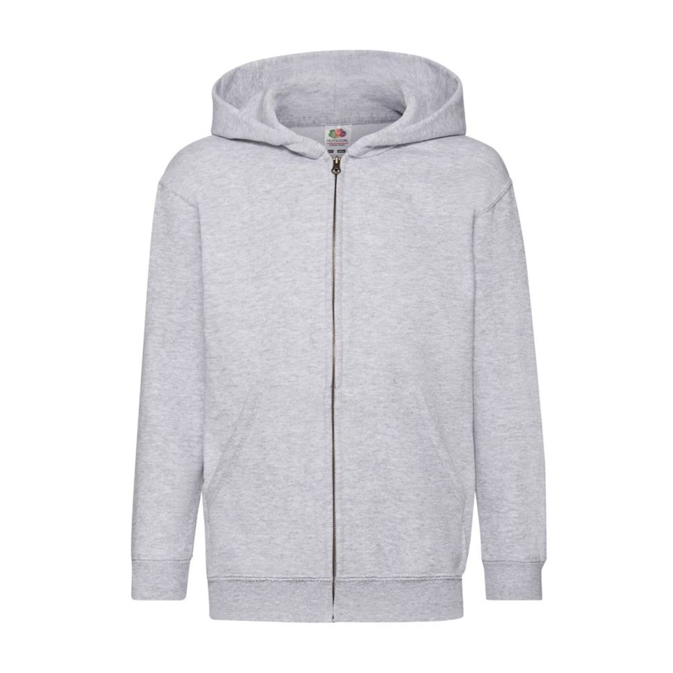 Veste À Capuche Coton Classic Gris Chiné