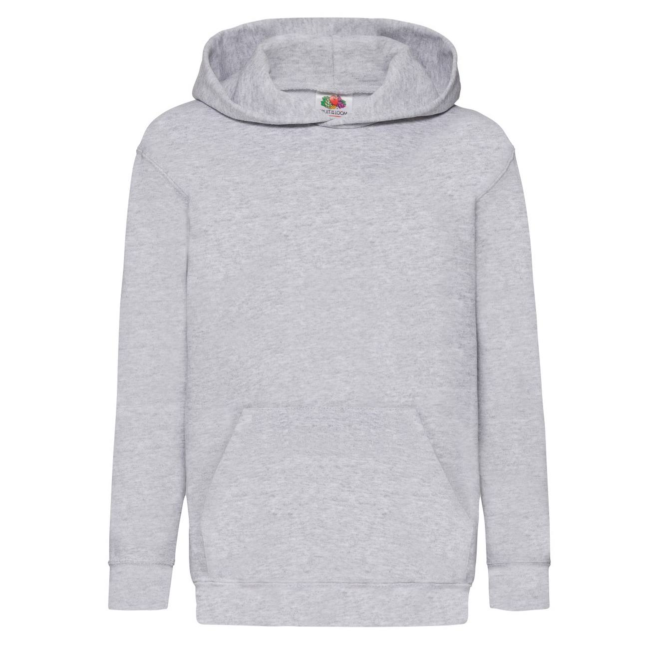 Sweat À Capuche Classic Coton Classic 260 Gris Chiné