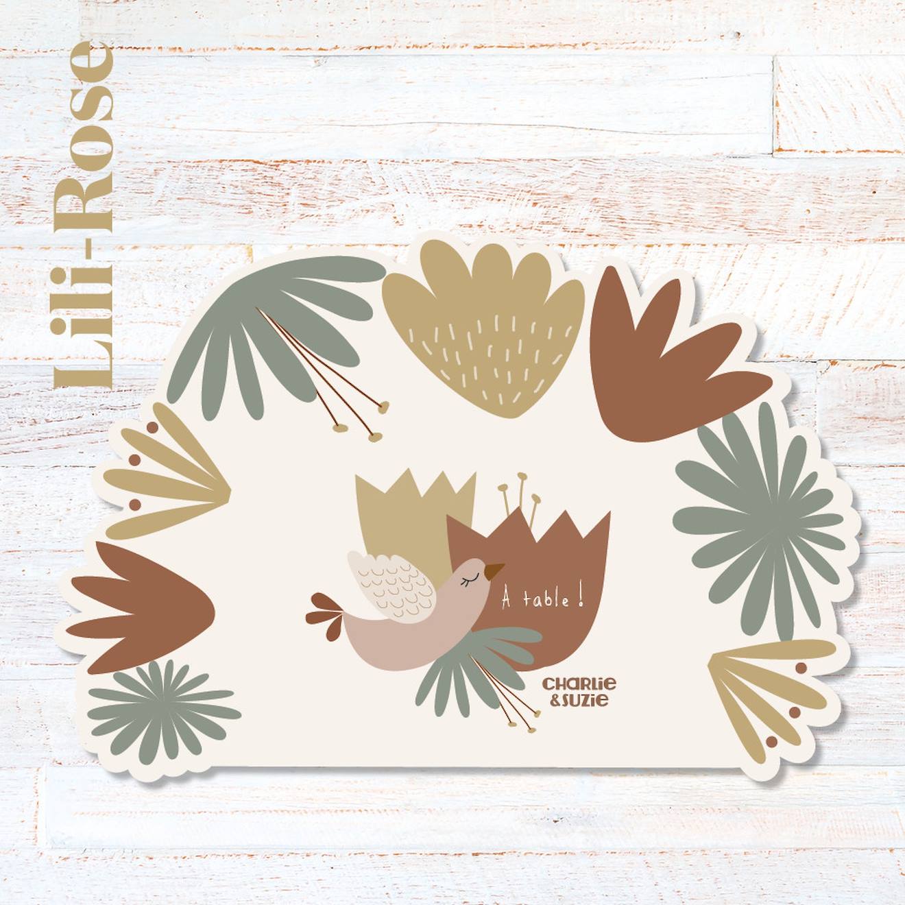 Charlie & Suzie - Set De Table Fleurs Lili-rose Multicolore