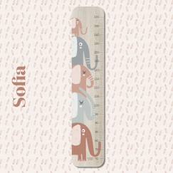 Linge de maison et décoration-Décoration-Cadre, affiche, pêle-mêle-Toise en bois éléphant xxl