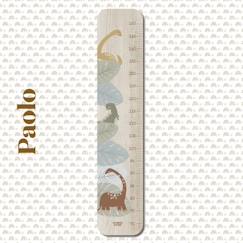 Linge de maison et décoration-Décoration-Cadre, affiche, pêle-mêle-Toise en bois dino grande feuilles