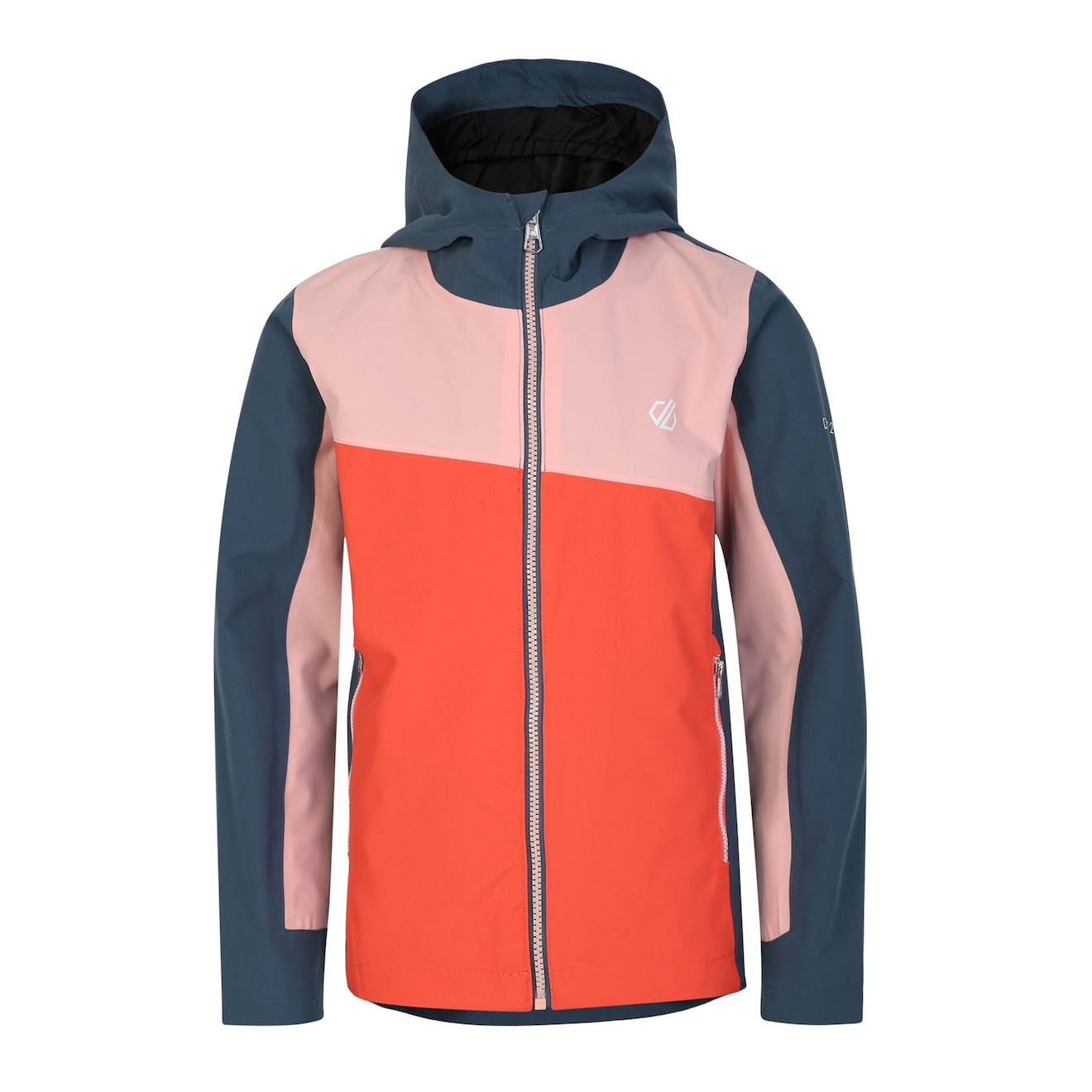 Veste Imperméable Polyester Explore Rose Abricot Pâle / Pêche Néon