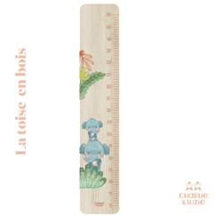 Linge de maison et décoration-Décoration-Cadre, affiche, pêle-mêle-Toise en bois jungle éléphanteau