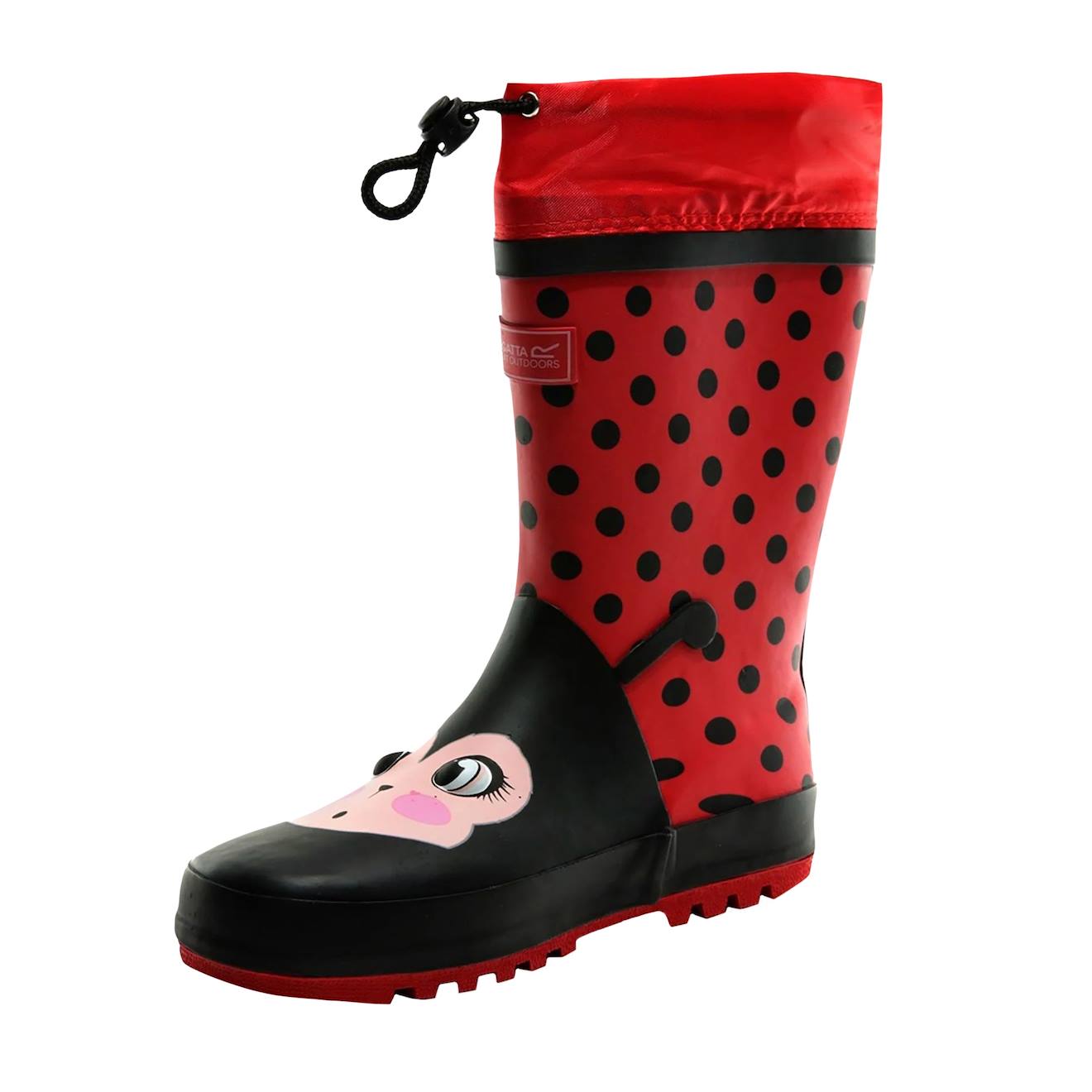 Bottes De Pluie Unisexe Caoutchouc Mudplay Rouge/noir