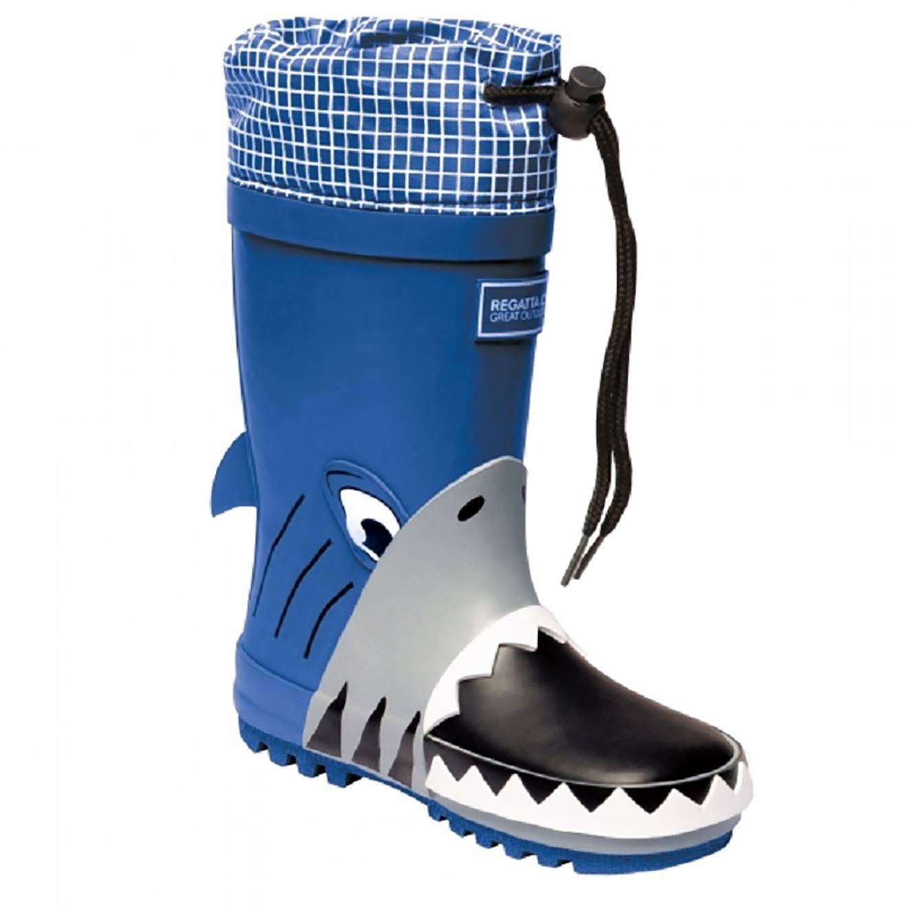 Bottes De Pluie Unisexe Caoutchouc Mudplay Bleu/gris/blanc