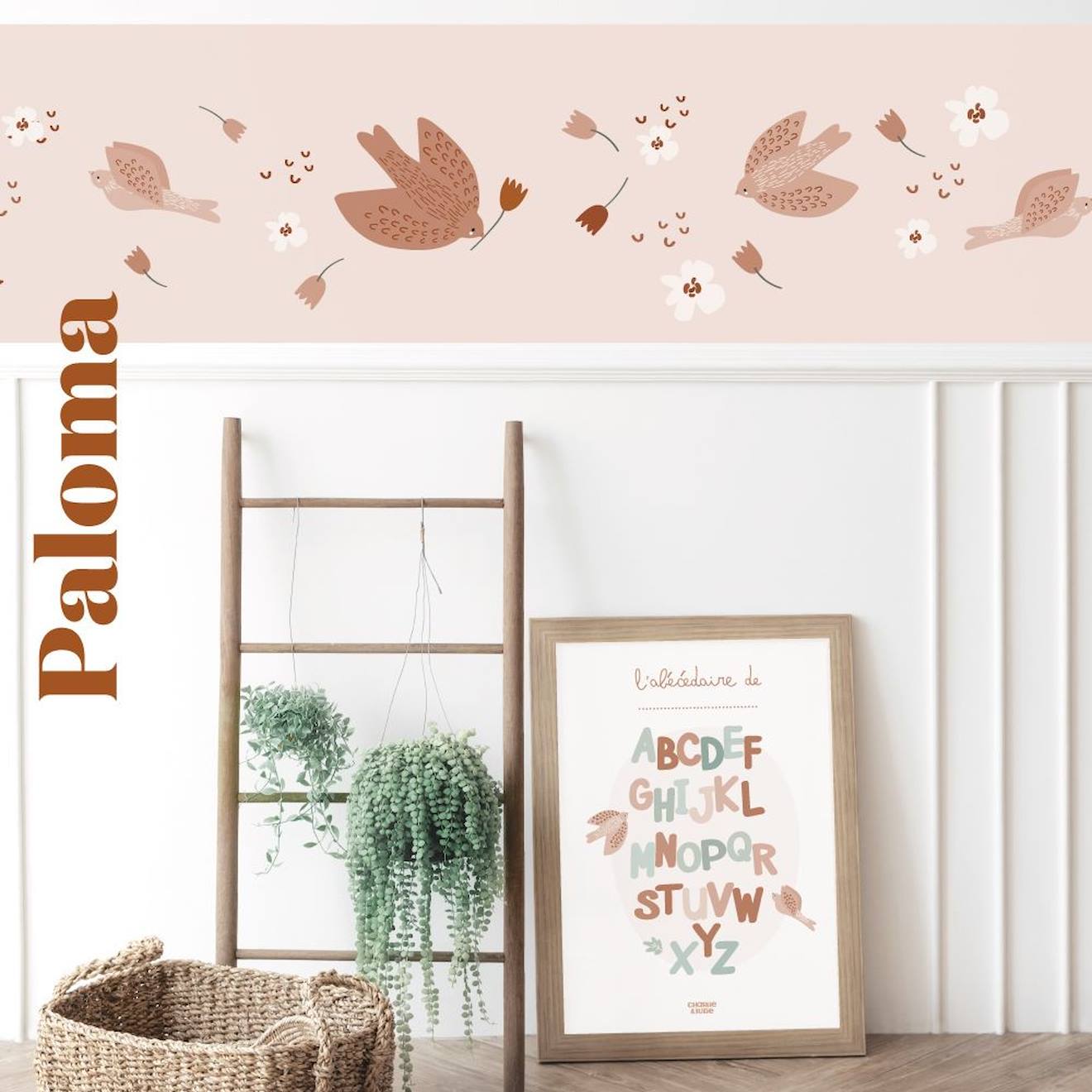 Frise Papier Peint Paloma Multicolore