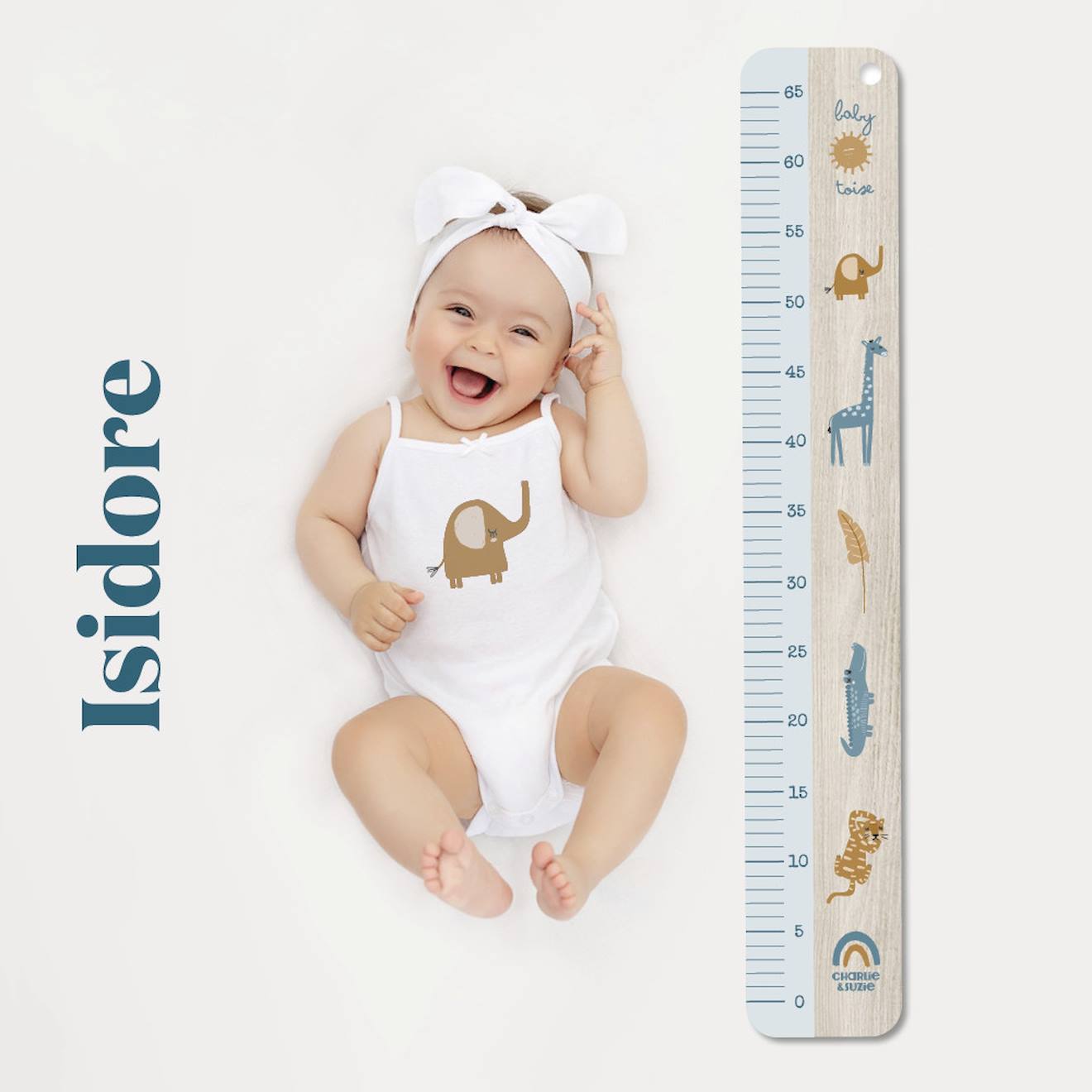 Charlie & Suzie - Baby Toise En Bois Isidore Multicolore