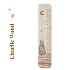 Linge de maison et décoration-Décoration-Cadre, affiche, pêle-mêle-Toise en bois petite souris