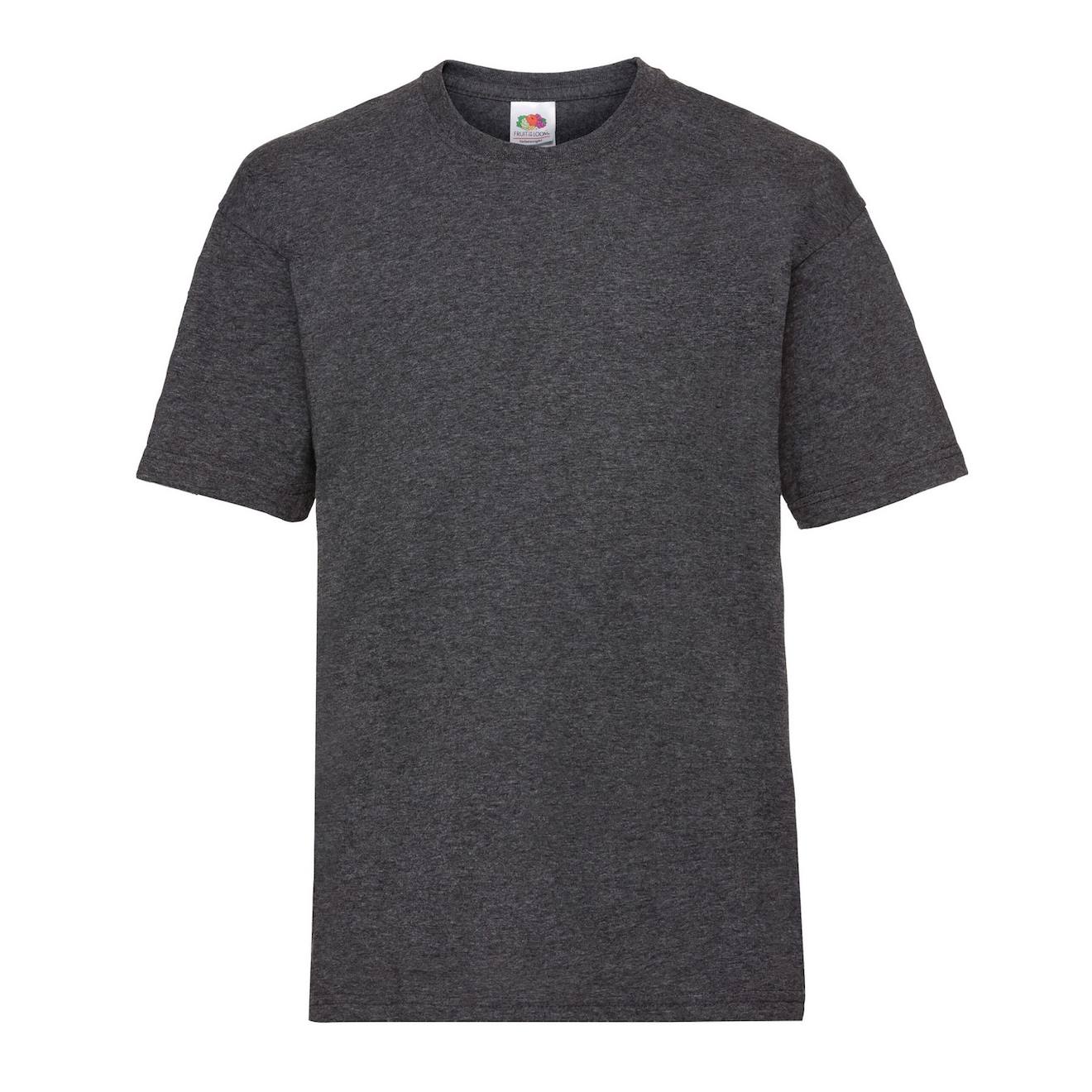 T-shirt Coton Valueweight Gris Foncé Chiné