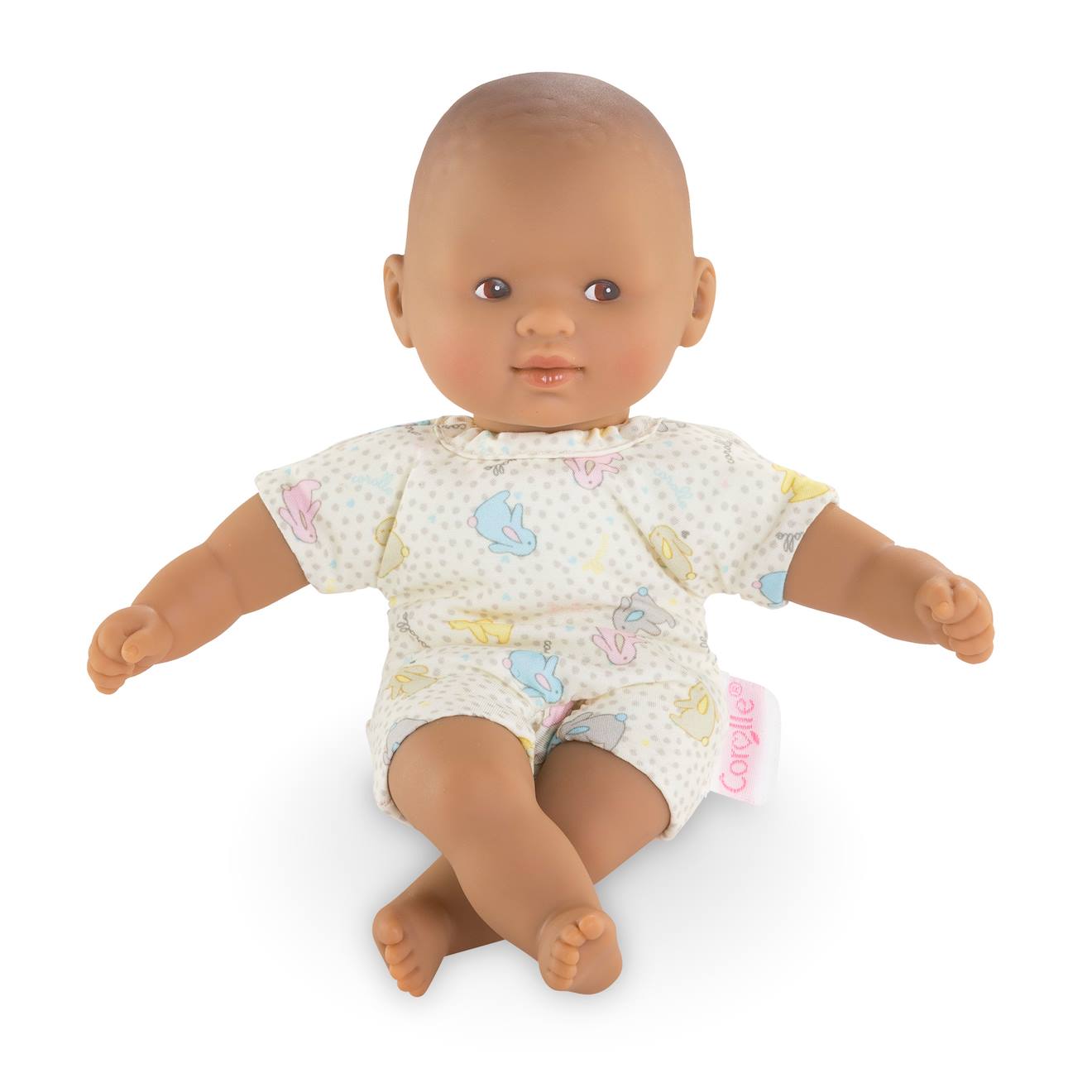 Poupon Mini Calin Lapins Yeux Marron Multicolore