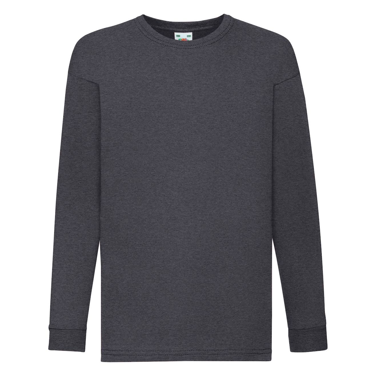 T-shirt Coton Valueweight Gris Foncé Chiné