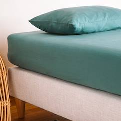 Linge de maison et décoration-Linge de lit enfant-Drap housse 1 personne pur coton bio