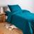 Drap housse 1 personne pur coton bio Blanc+Bleu nuit+Ecru+Eucalyptus+Gris tourterelle+Rose nude+Terracotta 9 - vertbaudet enfant 