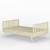 Lit enfant montessori bois massif romeo Blanc+Bois+Noisette 11 - vertbaudet enfant 