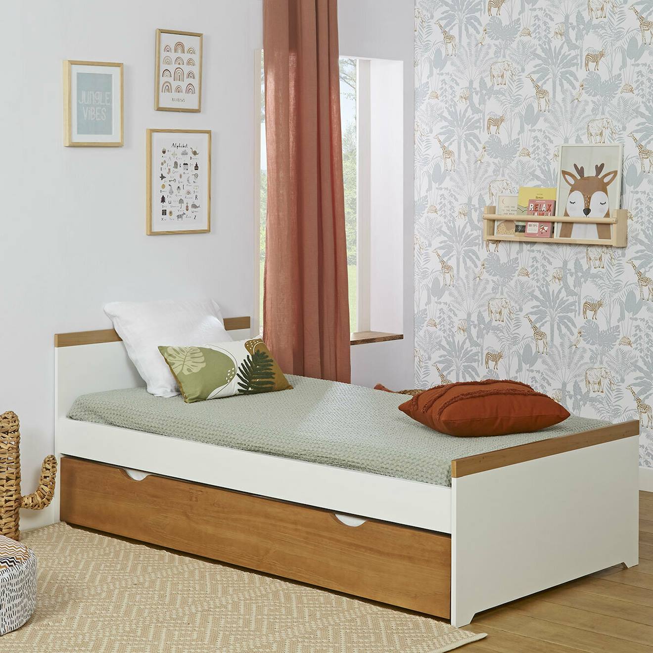 Lit Enfant Avec Sommier Gigogne Nais Blanc Lit Enfant Avec Sommier Gigogne Nais Blanc