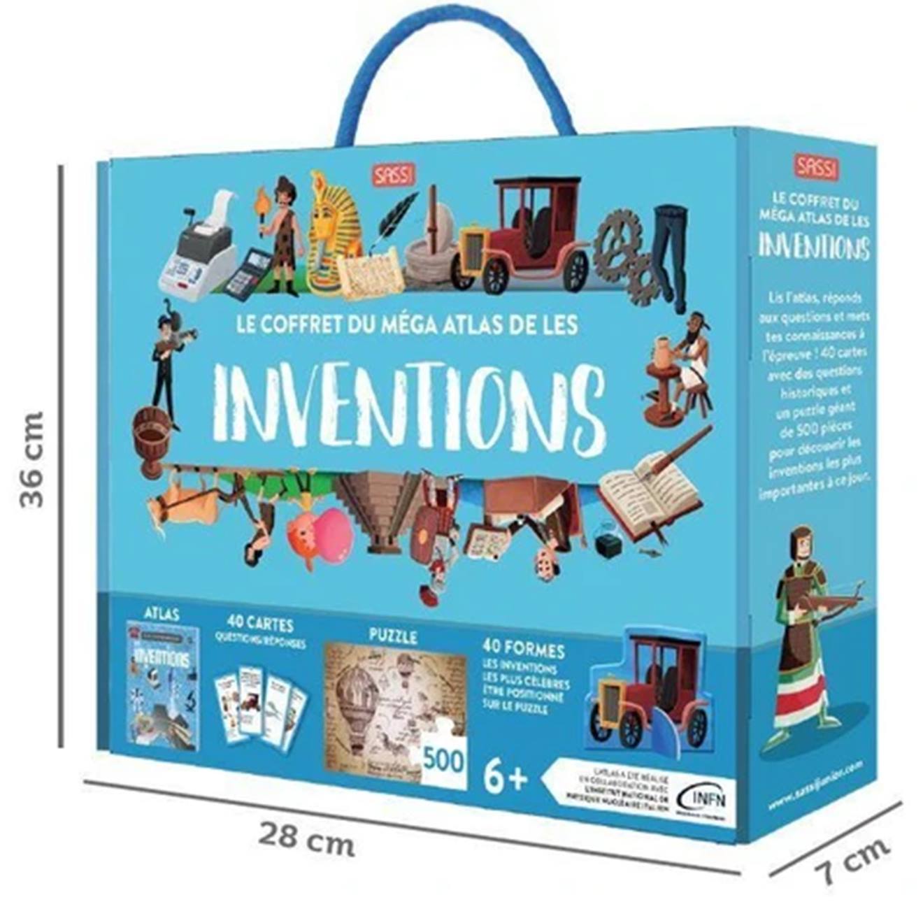 Sassi - Coffret Méga Atlas Des Inventions Bleu