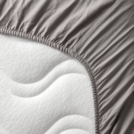 Drap housse 1 personne pur coton bio Blanc+Bleu nuit+Ecru+Eucalyptus+Gris tourterelle+Rose nude+Terracotta 28 - vertbaudet enfant 