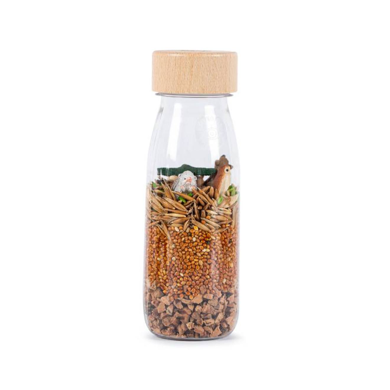Petit Boum - Bouteille Sensorielle Observation Spy Beige, Forêt
