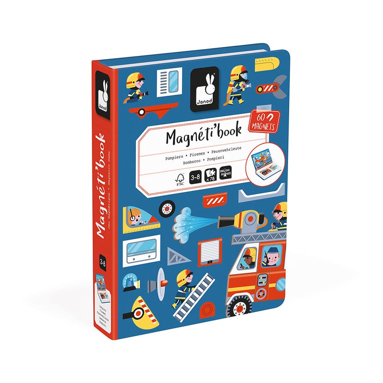 Magnéti'book Pompiers Bleu