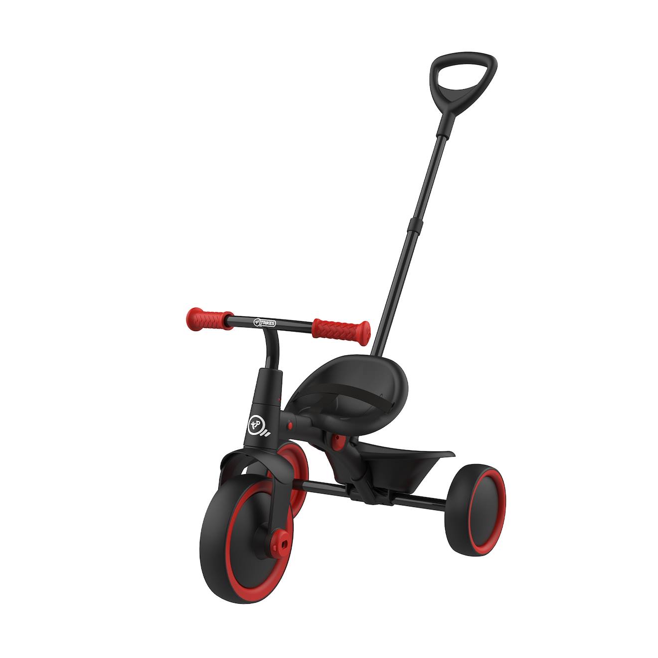 TP Toys - Tricycle Enfant Évolutif 2 En 1 Early Fun Métal Noir - Rouge