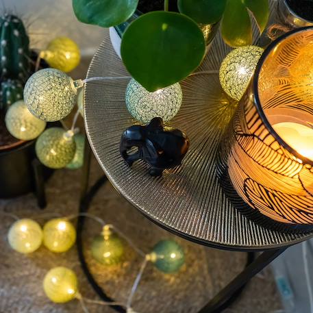 Guirlande boule lumineuse led usb télécommandée Acajou+Arlequin+Bébé+Byzantin+Chocolat+Coton+Églantine+Flocon+Horizon+Licorne+Mangrove+Messopotamia+Minuit+Océan+Ottoman+Princesse+Provence+Romania+Sauvage+Scandinave+Tagada 66 - vertbaudet enfant 