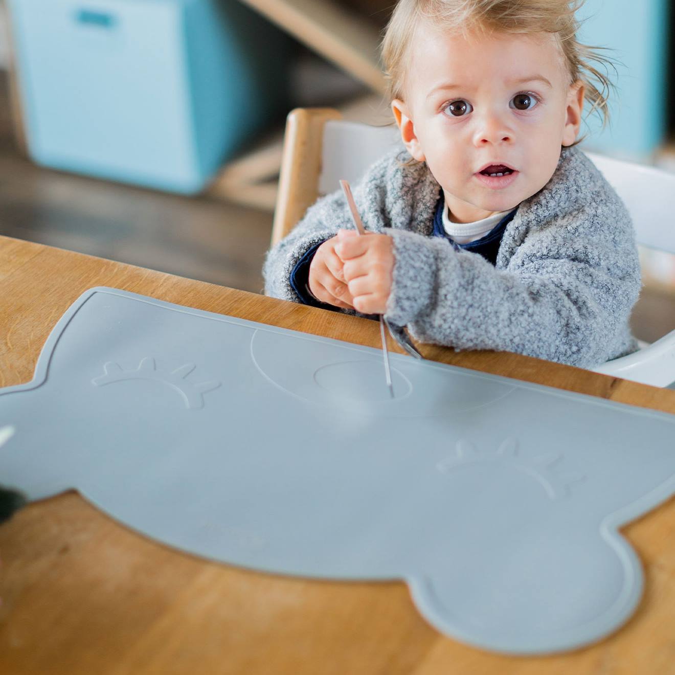 Set De Table Ours Gris Foncé (Kindsgut) - Image 1