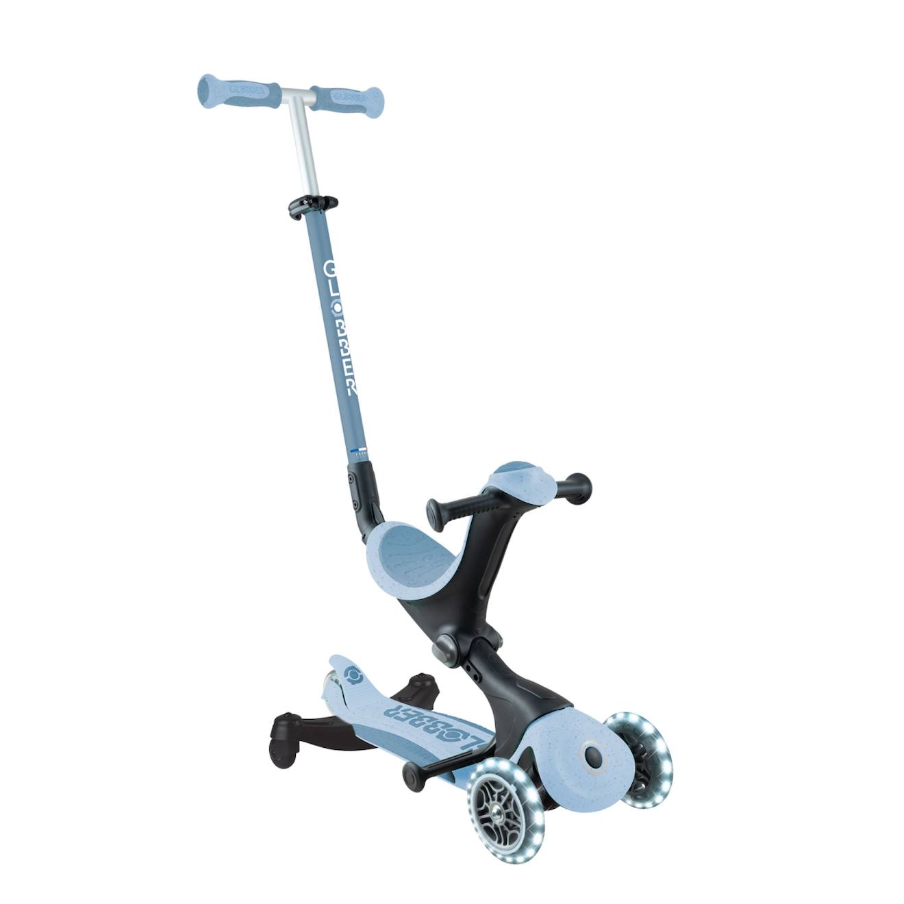 Globber - Trottinette Évolutive Go-up Deluxe Lights 360 Bleu Ciel