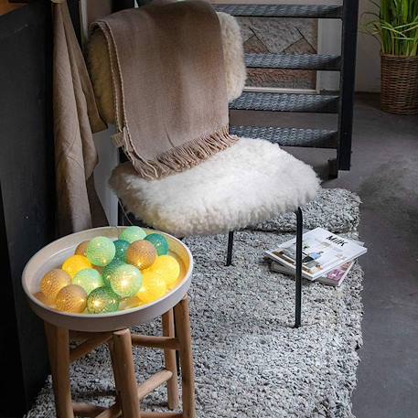 Guirlande boule lumineuse led usb télécommandée Acajou+Arlequin+Bébé+Byzantin+Chocolat+Coton+Églantine+Flocon+Horizon+Licorne+Mangrove+Messopotamia+Minuit+Océan+Ottoman+Princesse+Provence+Romania+Sauvage+Scandinave+Tagada 75 - vertbaudet enfant 