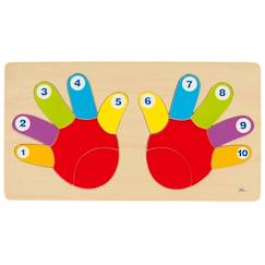 Jouet-Jeux éducatifs-Puzzles-Puzzle les doigts de la main 14 pièces