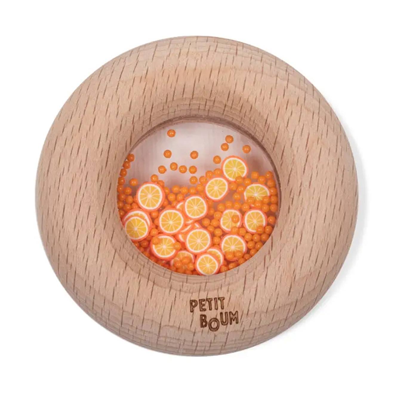 Hochet Sensoriel Donut Fruits Orange