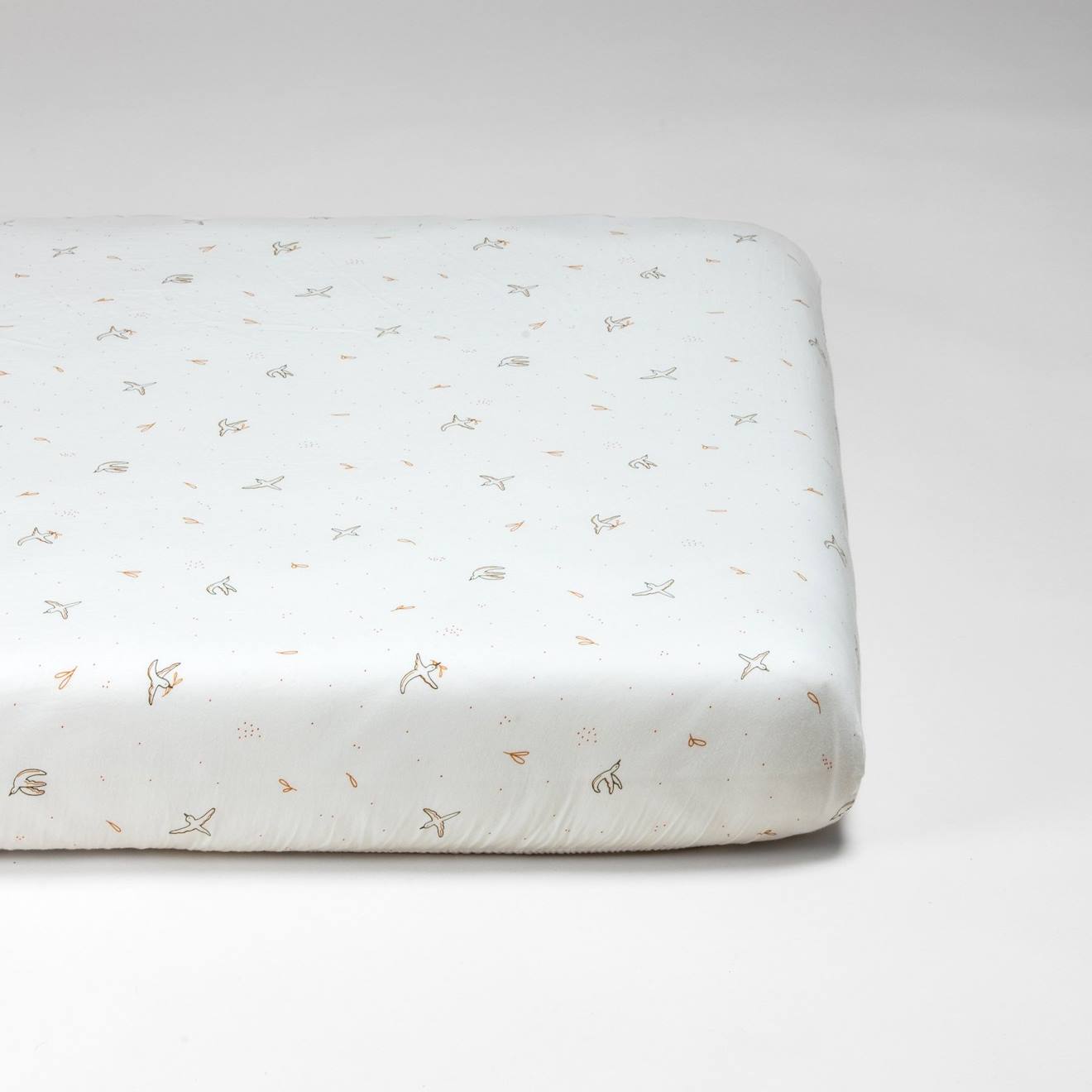 Drap Housse Coton Bio Pour Lit Bébé L'envolée L'envolée (Kadolis) - Image 1