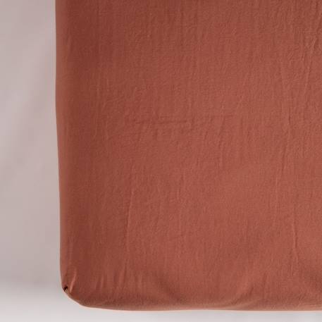 Drap housse 1 personne pur coton bio Blanc+Bleu nuit+Ecru+Eucalyptus+Gris tourterelle+Rose nude+Terracotta 37 - vertbaudet enfant 