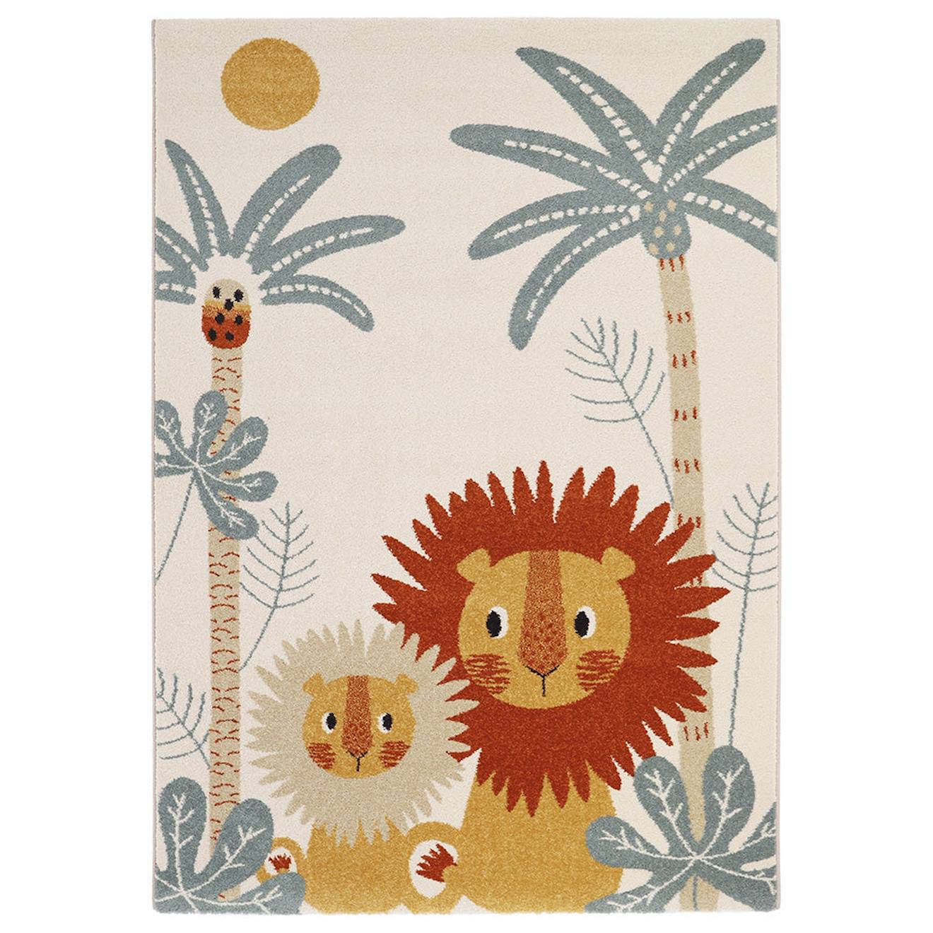 Tapis Enfant Petits Lions Mamalove Multicolore