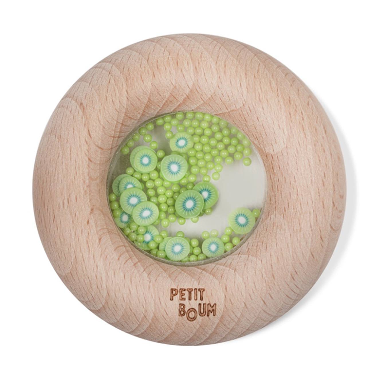 Hochet Sensoriel Donut Fruits Vert