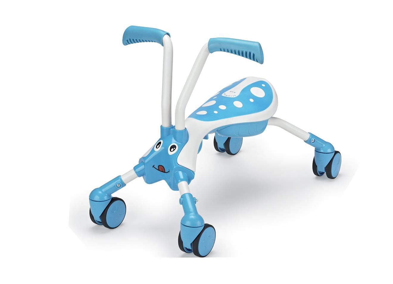 Porteur Enfant Pliable 4 Roues Scramblebug Tide Métal Bleu - Blanc