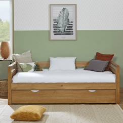 Chambre et rangement-Lit banquette gigogne bois massif ivy