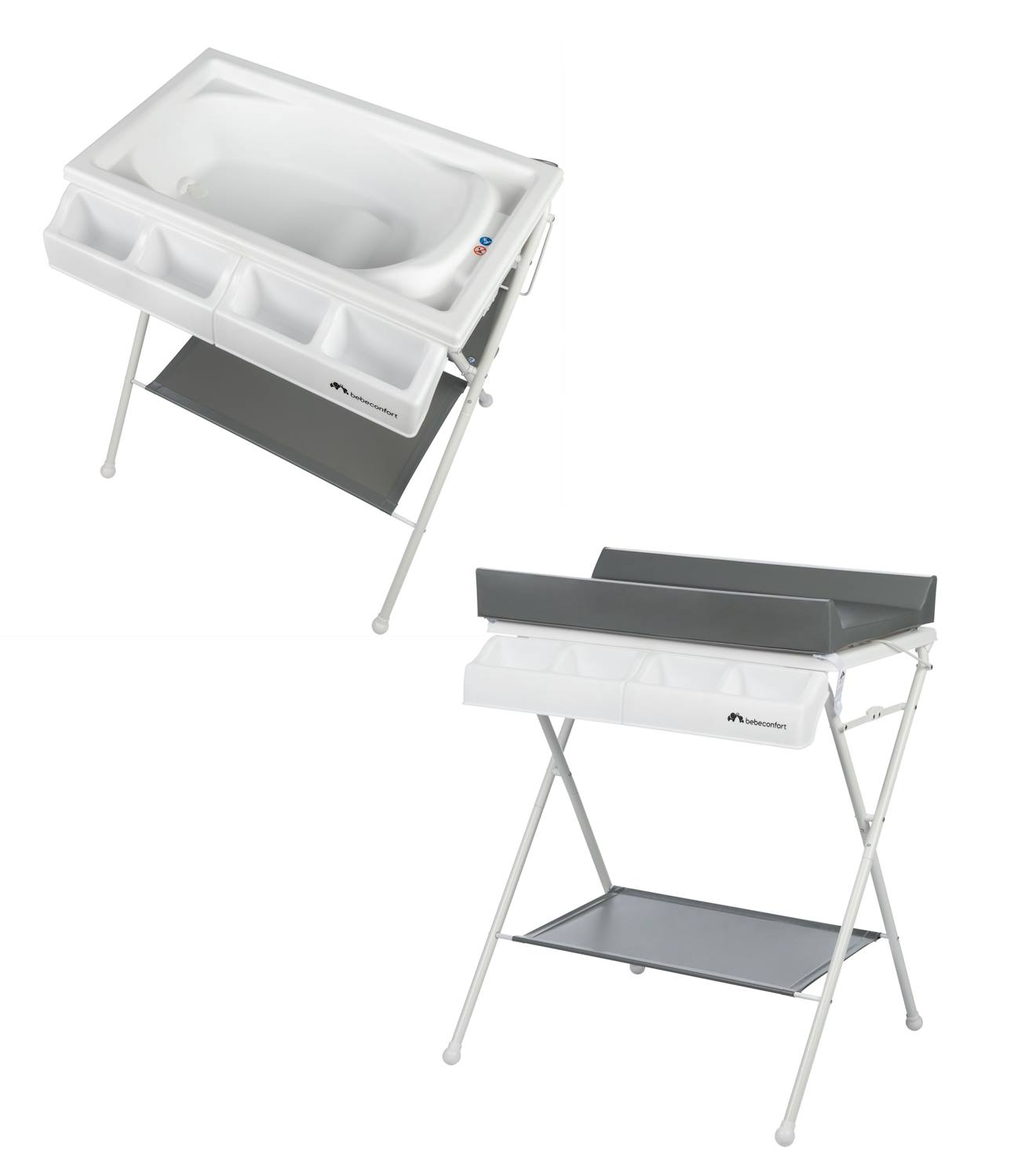 Table À Langer Et Baignoire Bébé 2 En 1 Bellis Mineral Gray (Bébé Confort) - Image 1