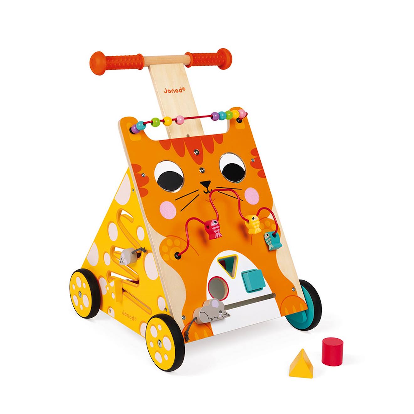 Chariot Multi-activités Chat Orange