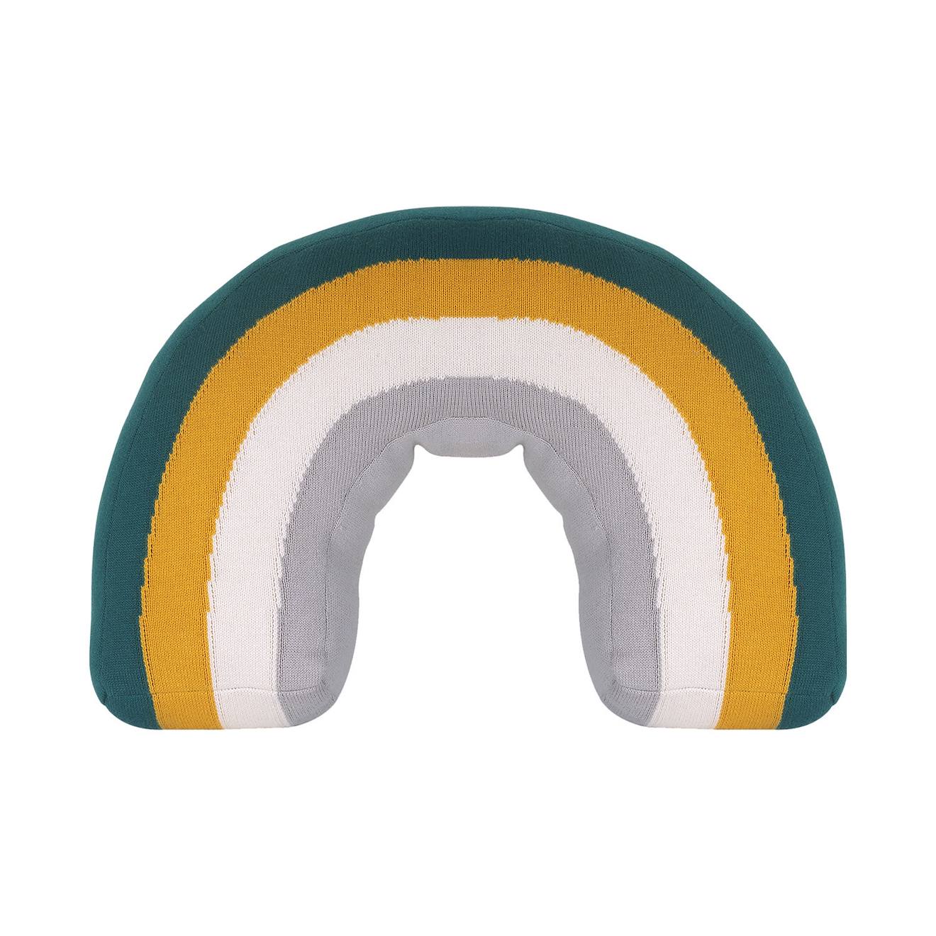Kindsgut - Coussin Arc-en-ciel Alma Vert