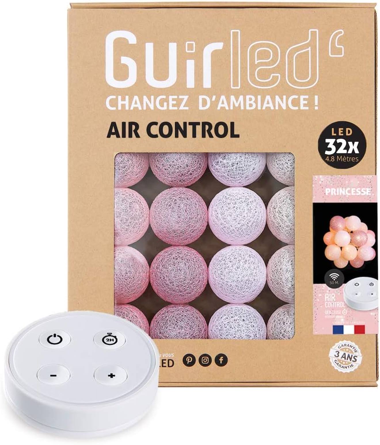 Guirlande Boule Lumineuse Led Usb Télécommandée Princesse