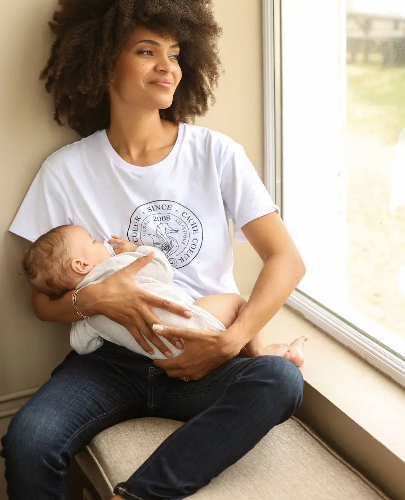 T-shirt De Grossesse Et D'allaitement Cook Blanc
