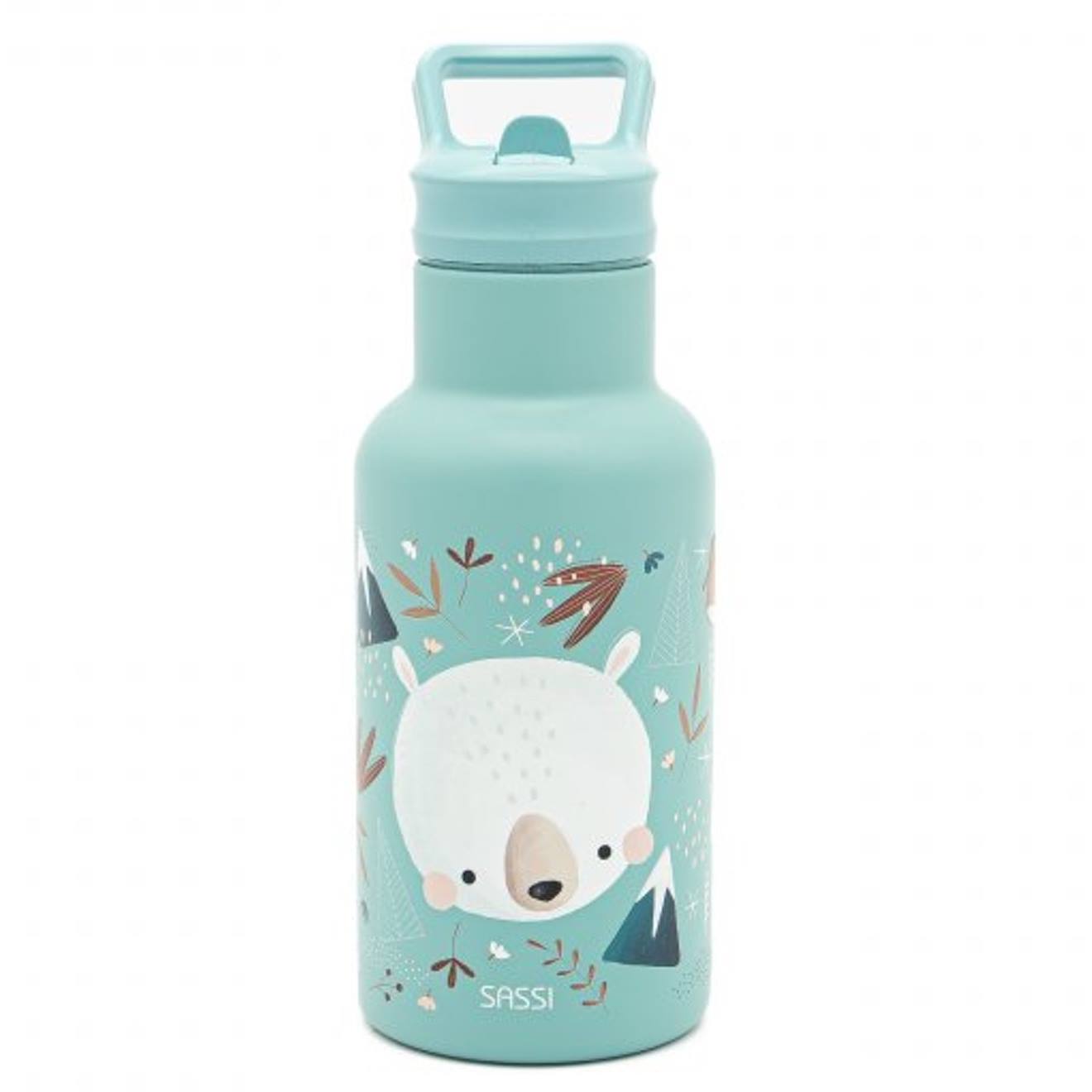 Gourde Pour Enfant En Inox Isotherme Animaux Bleu